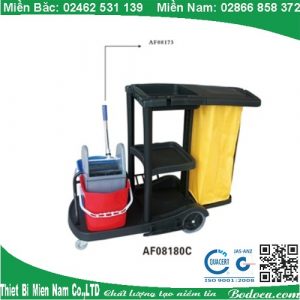 Xe đẩy dọn vệ sinh 3 tầng AF08180c-Bodoca